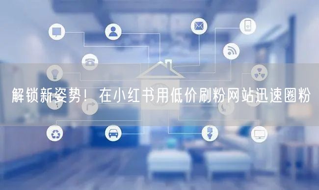 解锁新姿势！在小红书用低价刷粉网站迅速圈粉