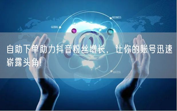 自助下单助力抖音粉丝增长，让你的账号迅速崭露头角!