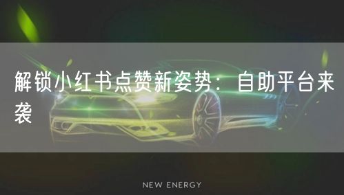 解锁小红书点赞新姿势：自助平台来袭