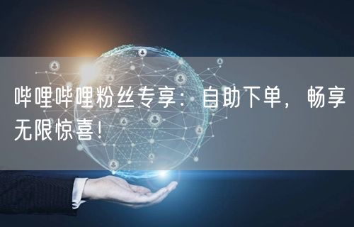 哔哩哔哩粉丝专享：自助下单，畅享无限惊喜！