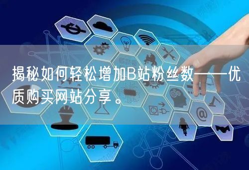 揭秘如何轻松增加B站粉丝数——优质购买网站分享。