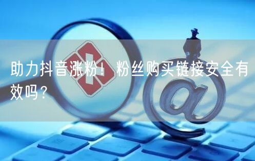 助力抖音涨粉！粉丝购买链接安全有效吗？