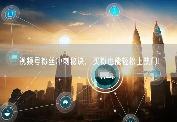 视频号粉丝冲刺秘诀，买粉也能轻松上热门!