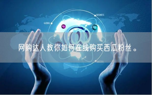 网购达人教你如何在线购买西瓜粉丝。