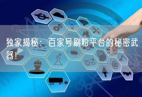 独家揭秘：百家号刷粉平台的秘密武器！