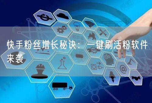 快手粉丝增长秘诀：一键刷活粉软件来袭