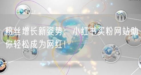 粉丝增长新姿势：小红书买粉网站助你轻松成为网红！