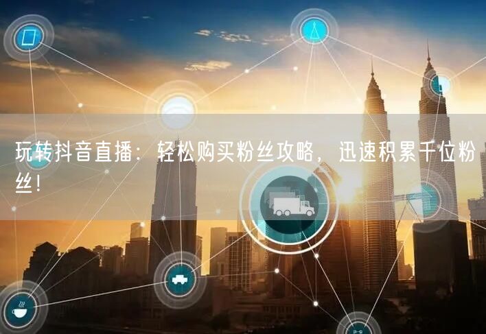 玩转抖音直播：轻松购买粉丝攻略，迅速积累千位粉丝！