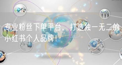 专业粉丝下单平台，打造独一无二的小红书个人品牌！
