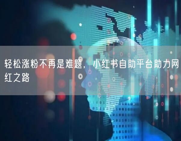 轻松涨粉不再是难题，小红书自助平台助力网红之路