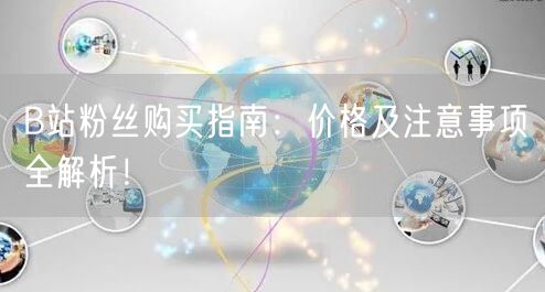 B站粉丝购买指南：价格及注意事项全解析！