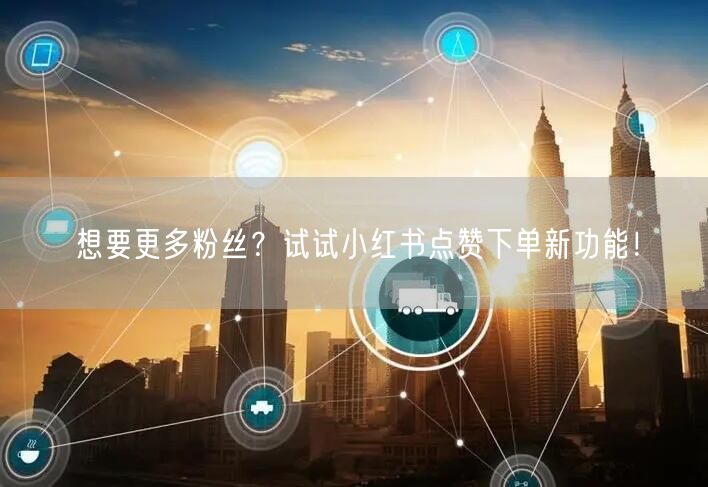 想要更多粉丝？试试小红书点赞下单新功能！
