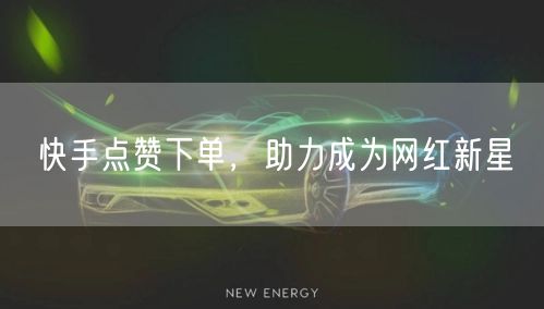 快手点赞下单，助力成为网红新星