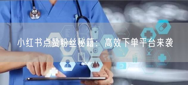 小红书点赞粉丝秘籍：高效下单平台来袭