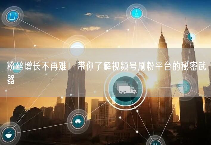 粉丝增长不再难！带你了解视频号刷粉平台的秘密武器