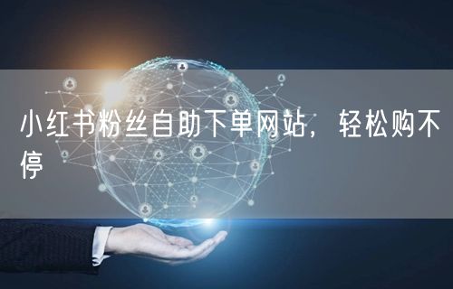 小红书粉丝自助下单网站，轻松购不停