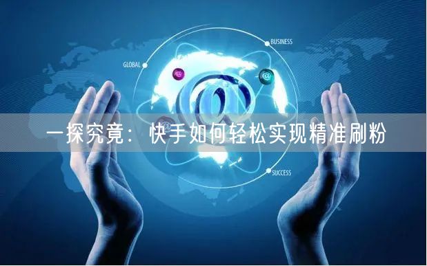 一探究竟：快手如何轻松实现精准刷粉