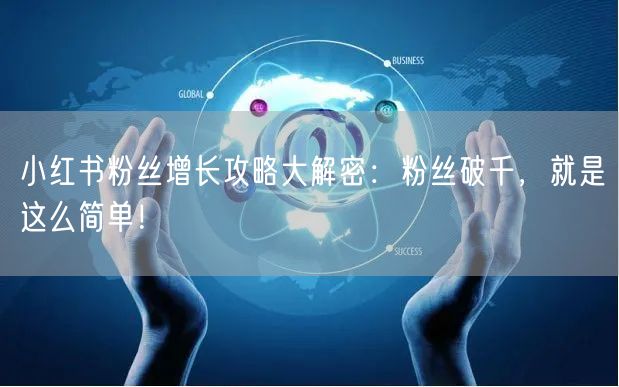 小红书粉丝增长攻略大解密：粉丝破千，就是这么简单！