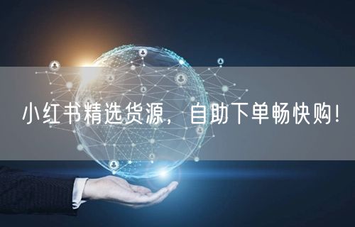 小红书精选货源，自助下单畅快购！