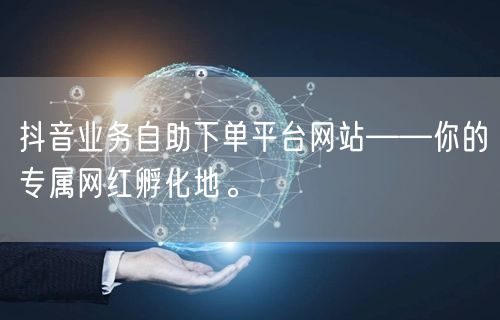 抖音业务自助下单平台网站——你的专属网红孵化地。