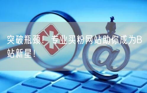 突破瓶颈！专业买粉网站助你成为B站新星！