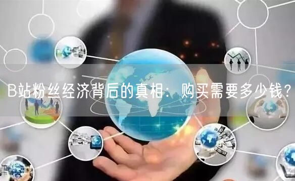 B站粉丝经济背后的真相：购买需要多少钱？