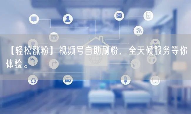 【轻松涨粉】视频号自助刷粉，全天候服务等你体验。