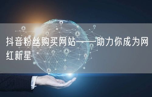 抖音粉丝购买网站——助力你成为网红新星
