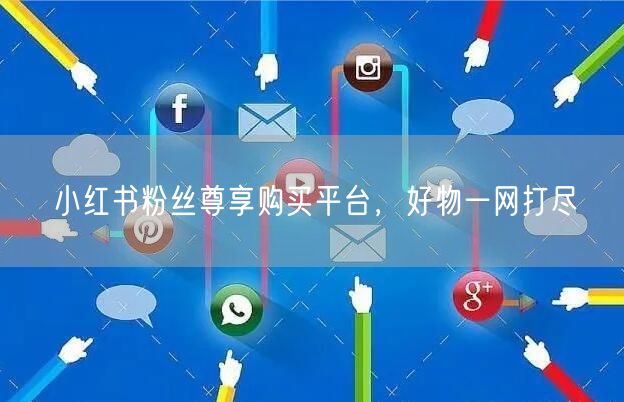 小红书粉丝尊享购买平台，好物一网打尽