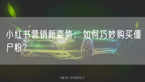小红书营销新姿势：如何巧妙购买僵尸粉？
