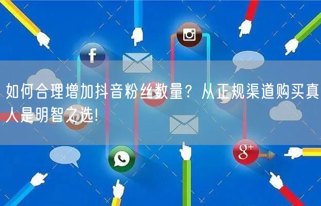 如何合理增加抖音粉丝数量？从正规渠道购买真人是明智之选!