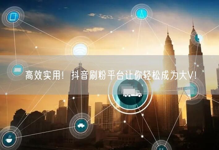 高效实用！抖音刷粉平台让你轻松成为大V！